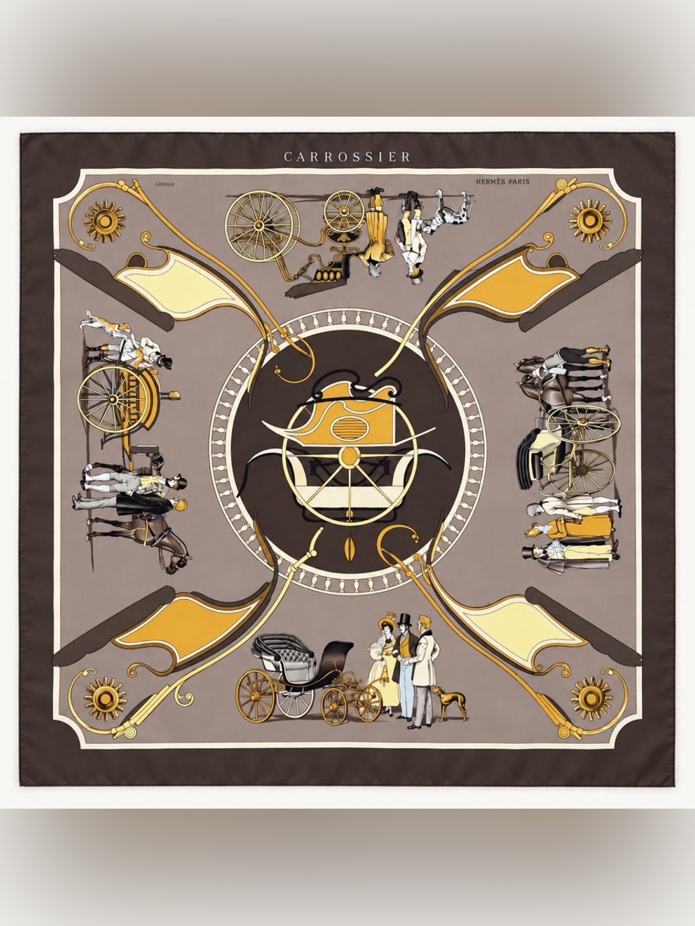 Hermès Carrossier Silk Scarf